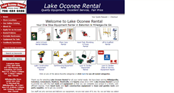 Desktop Screenshot of lakeoconeerental.net