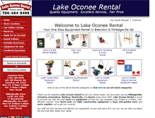 Tablet Screenshot of lakeoconeerental.net